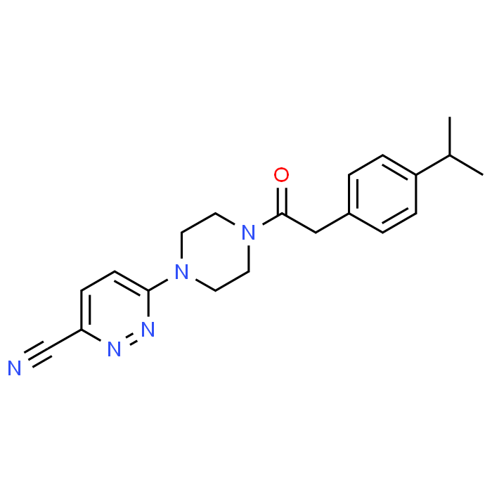 6-(4-(2-(4-Isopropylphenyl)acetyl)piperazin-1-yl)pyridazine-3-carbonitrile