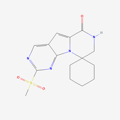 2'-(Methylsulfonyl)-7',8'-dihydro-6'H-spiro[cyclohexane-1,9'-pyrazino[1',2':1,5]pyrrolo[2,3-d]pyrimidin]-6'-one
