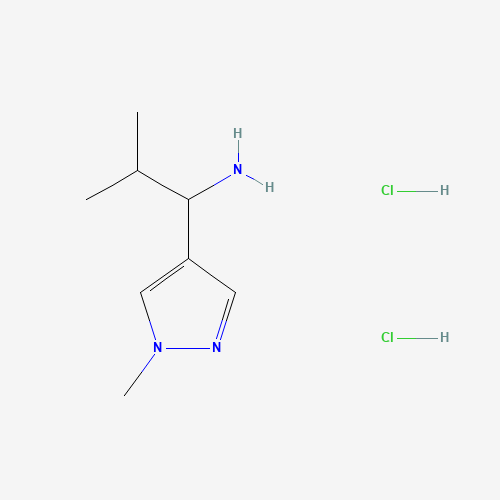 2-Methyl-1-(1-methyl-1H-pyrazol-4-yl)propan-1-amine dihydrochloride