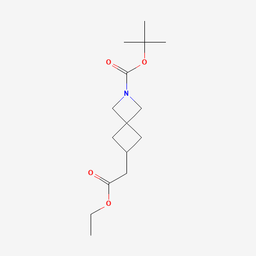 tert-Butyl 6-(2-ethoxy-2-oxoethyl)-2-azaspiro[3.3]heptane-2-carboxylate