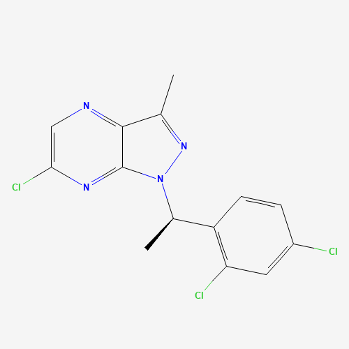 (R)-6-Chloro-1-(1-(2,4-dichlorophenyl)ethyl)-3-methyl-1H-pyrazolo[3,4-b]pyrazine