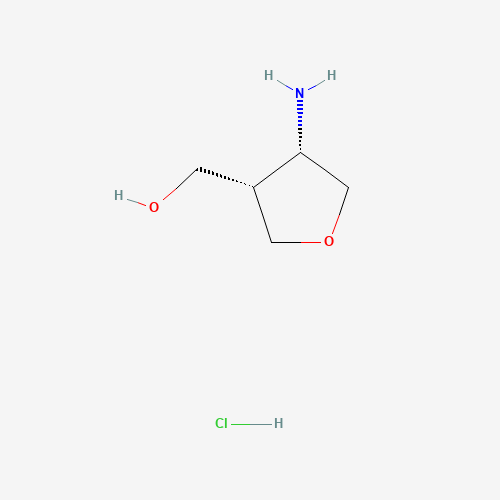 ((3S,4S)-4-Aminotetrahydrofuran-3-yl)methanol hydrochloride
