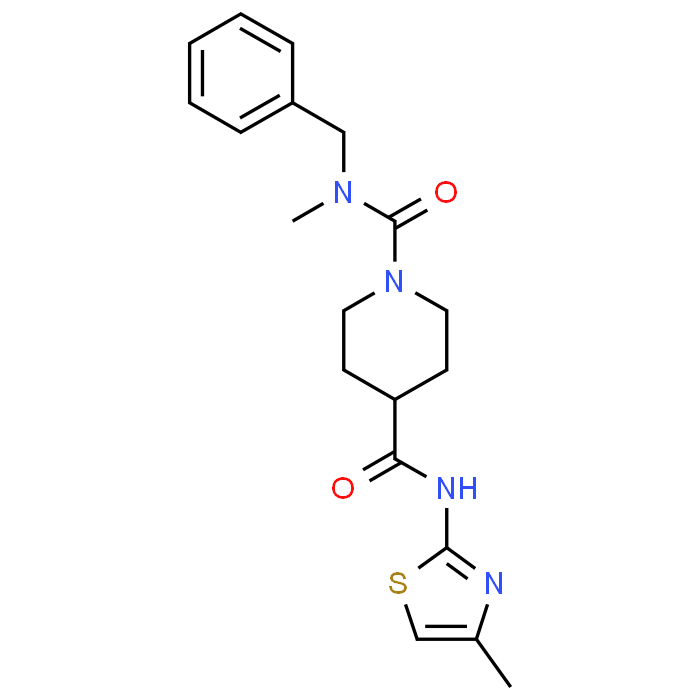 N1-Benzyl-N1-methyl-N4-(4-methylthiazol-2-yl)piperidine-1,4-dicarboxamide
