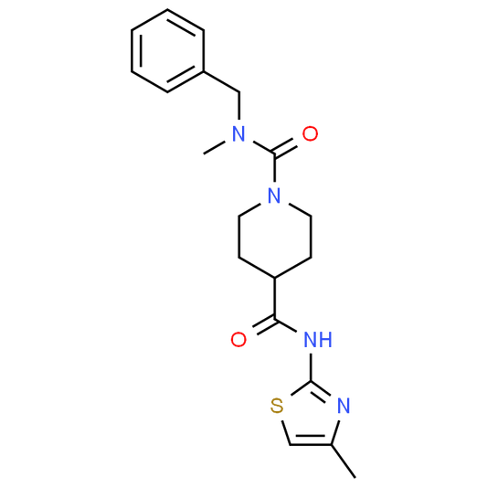 N1-Benzyl-N1-methyl-N4-(4-methylthiazol-2-yl)piperidine-1,4-dicarboxamide