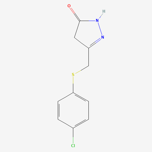 5-(((4-Chlorophenyl)thio)methyl)-2,4-dihydro-3H-pyrazol-3-one