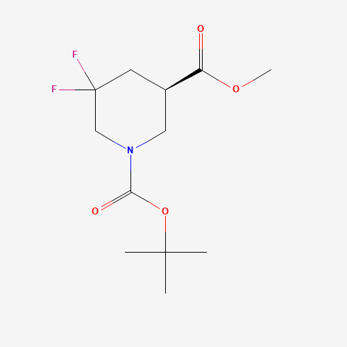 1-tert-Butyl 3-methyl (3R)-5,5-difluoropiperidine-1,3-dicarboxylate