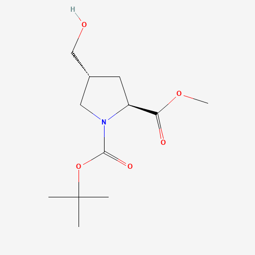 1-(tert-Butyl) 2-methyl (2S,4R)-4-(hydroxymethyl)pyrrolidine-1,2-dicarboxylate