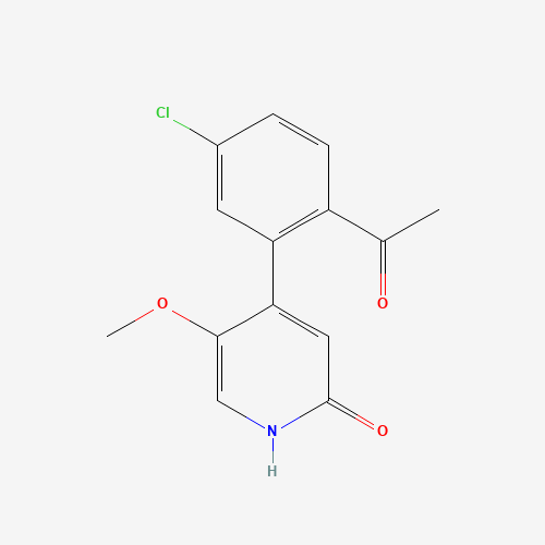 4-(2-Acetyl-5-chlorophenyl)-5-methoxypyridin-2(1H)-one