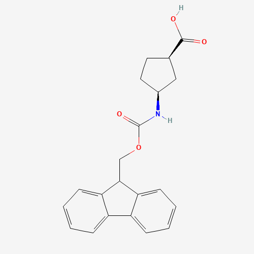 (1R,3S)-3-((((9H-Fluoren-9-yl)methoxy)carbonyl)amino)cyclopentanecarboxylic acid