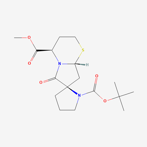 (2R,4R,8aR)-1-tert-butyl 4-methyl 6-oxohexahydrospiro[pyrrolidine-2,7-pyrrolo[2,1-b][1,3]thiazine]-1,4-dicarboxylate