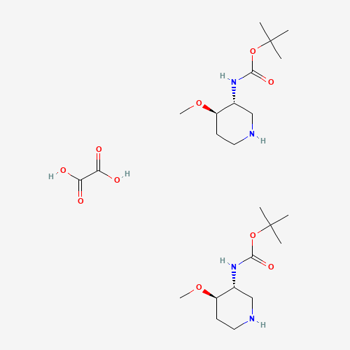 Oxalic acid; bis(tert-butyl n-[(3R,4R)-4-methoxypiperidin-3-yl]carbamatE)