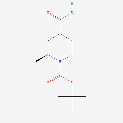(2S)-1-(tert-Butoxycarbonyl)-2-methylpiperidine-4-carboxylic acid