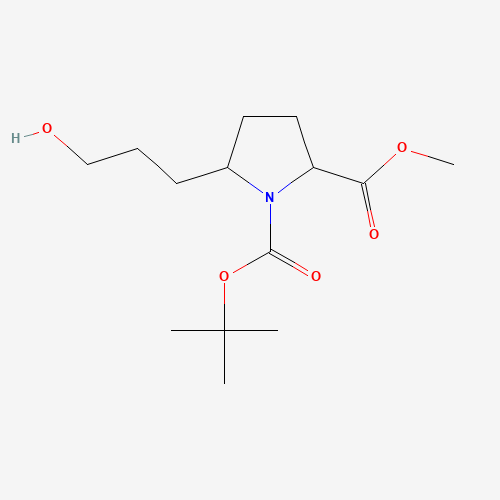 1-tert-butyl 2-methyl 5-(3-hydroxypropyl)pyrrolidine-1,2-dicarboxylate
