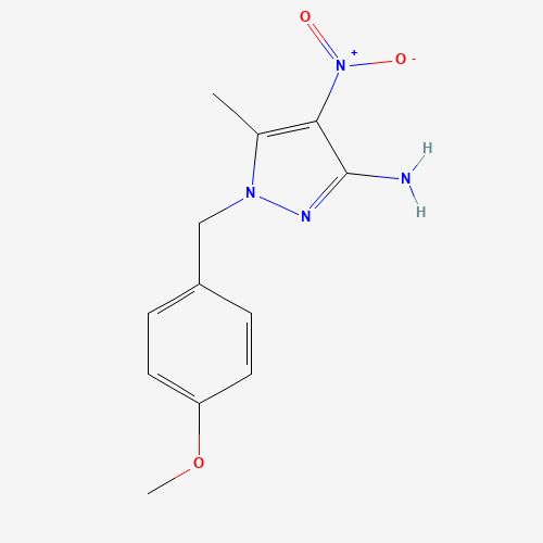 1-(4-Methoxybenzyl)-5-methyl-4-nitro-1H-pyrazol-3-amine