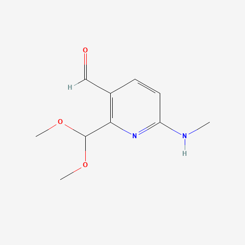 2-(dimethoxymethyl)-6-(methylamino)pyridine-3-carbaldehyde