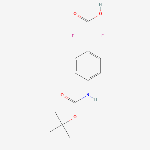 2-(4-((tert-Butoxycarbonyl)amino)phenyl)-2,2-difluoroacetic acid