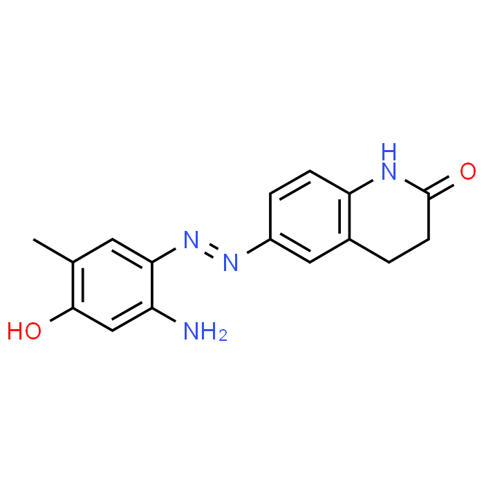 6-((2-Amino-4-hydroxy-5-methylphenyl)diazenyl)-3,4-dihydroquinolin-2(1H)-one