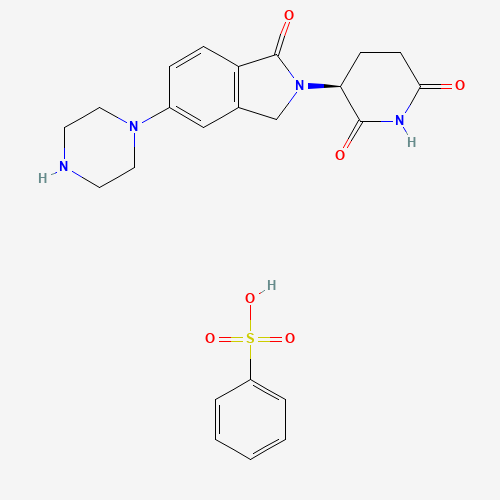 (S)-3-(1-Oxo-5-(piperazin-1-yl)isoindolin-2-yl)piperidine-2,6-dione benzenesulfonate