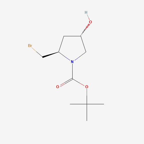 tert-Butyl (2R,4S)-2-(bromomethyl)-4-hydroxypyrrolidine-1-carboxylate