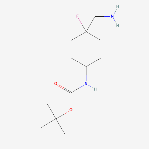 tert-butyl N-[cis-4-(aminomethyl)-4-fluorocyclohexyl]carbamate