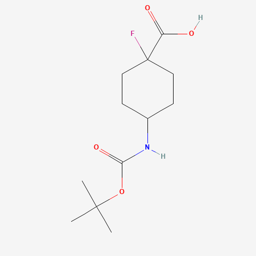 Rel-(1s,4s)-4-((tert-butoxycarbonyl)amino)-1-fluorocyclohexane-1-carboxylic acid