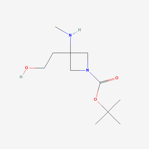 tert-butyl 3-(2-hydroxyethyl)-3-(methylamino)azetidine-1-carboxylate