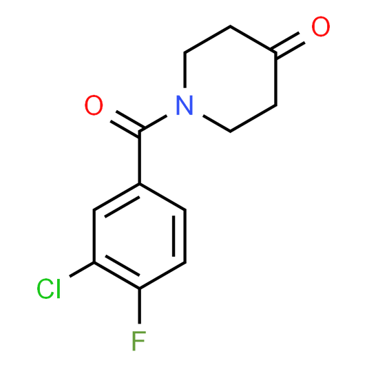1-(3-Chloro-4-fluorobenzoyl)piperidin-4-one