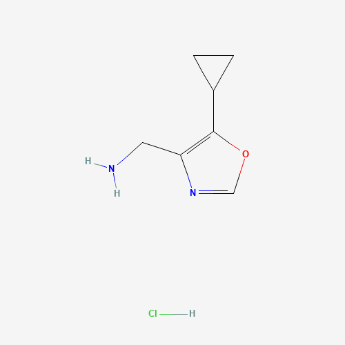(5-Cyclopropyloxazol-4-yl)methanamine hydrochloride