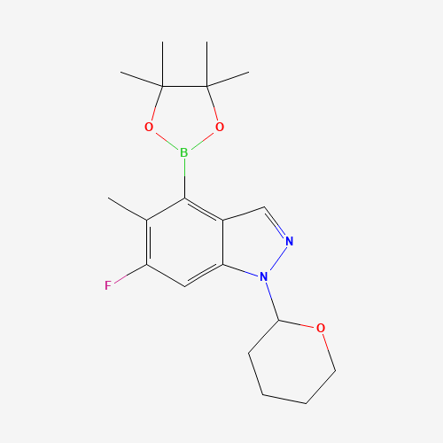 6-Fluoro-5-methyl-1-(tetrahydro-2H-pyran-2-yl)-4-(4,4,5,5-tetramethyl-1,3,2-dioxaborolan-2-yl)-1H-indazole