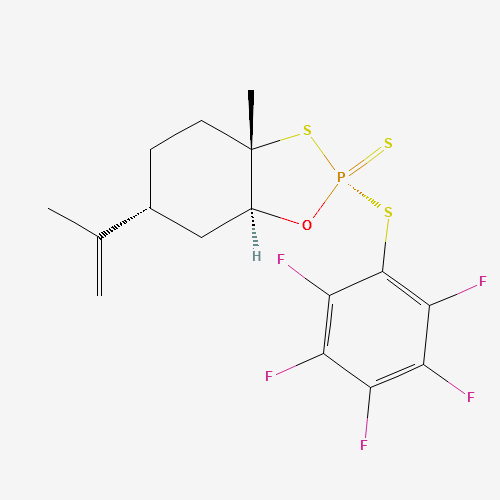 (2S,3aS,6R,7aS)-3a-Methyl-2-((perfluorophenyl)thio)-6-(prop-1-en-2-yl)hexahydrobenzo[d][1,3,2]oxathiaphosphole 2-sulfide