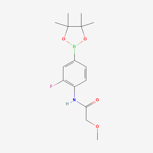 N-(2-Fluoro-4-(4,4,5,5-tetramethyl-1,3,2-dioxaborolan-2-yl)phenyl)-2-methoxyacetamide