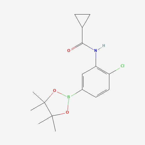 N-(2-Chloro-5-(4,4,5,5-tetramethyl-1,3,2-dioxaborolan-2-yl)phenyl)cyclopropanecarboxamide