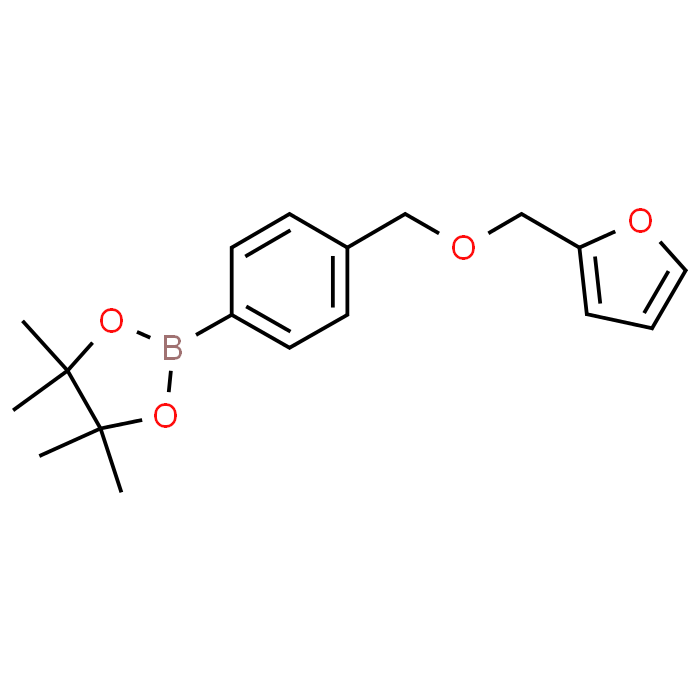 2-(4-((Furan-2-ylmethoxy)methyl)phenyl)-4,4,5,5-tetramethyl-1,3,2-dioxaborolane