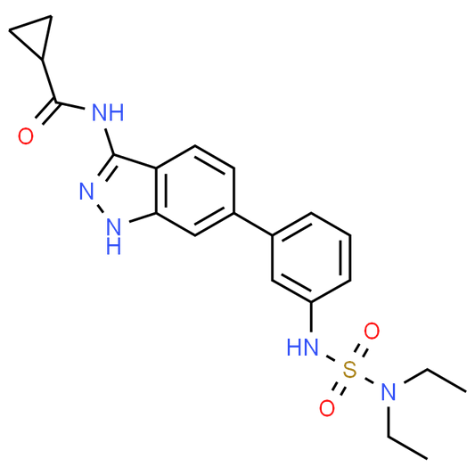 N-(6-(3-((N,N-Diethylsulfamoyl)amino)phenyl)-1H-indazol-3-yl)cyclopropanecarboxamide