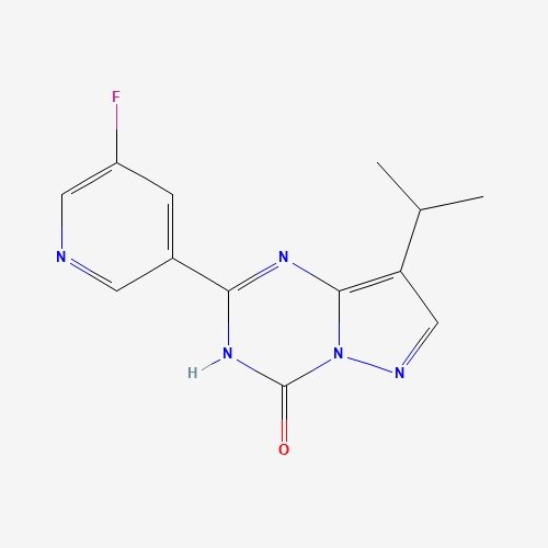 2-(5-Fluoropyridin-3-yl)-8-isopropylpyrazolo[1,5-a][1,3,5]triazin-4-ol