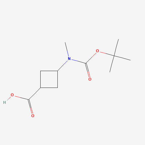 rel-(1s,3s)-3-((tert-Butoxycarbonyl)(methyl)amino)cyclobutane-1-carboxylic acid