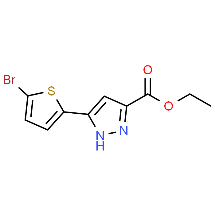 Ethyl 5-(5-bromothiophen-2-yl)-1H-pyrazole-3-carboxylate