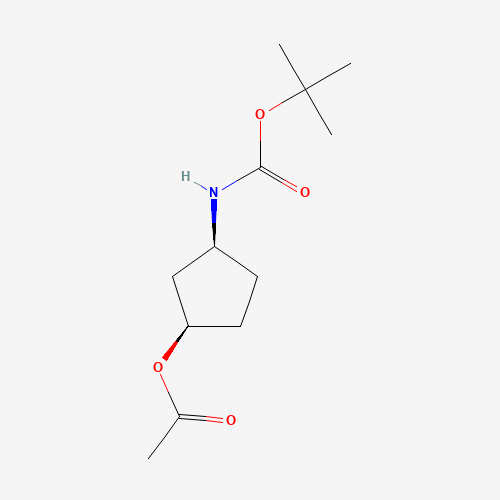 (1R,3S)-3-((tert-Butoxycarbonyl)amino)cyclopentyl acetate
