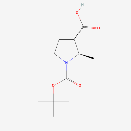 (2R,3s)-1-tert-butoxycarbonyl-2-methyl-pyrrolidine-3-carboxylic acid