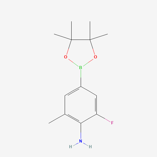 2-Fluoro-6-methyl-4-(4,4,5,5-tetramethyl-1,3,2-dioxaborolan-2-yl)aniline