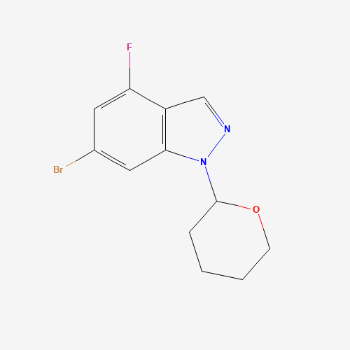 6-Bromo-4-fluoro-1-tetrahydropyran-2-yl-indazole