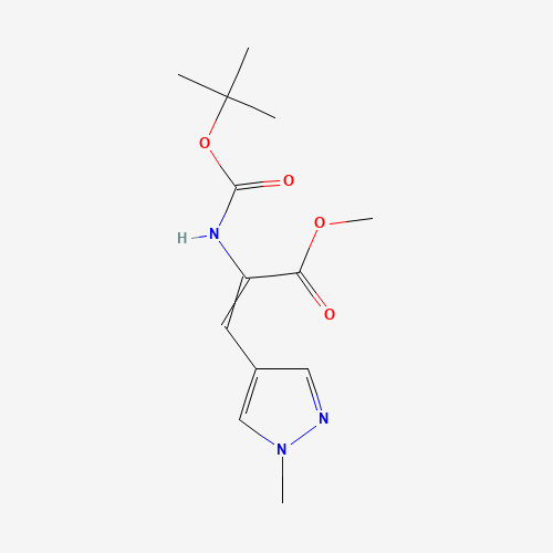 Methyl 2-((tert-butoxycarbonyl)amino)-3-(1-methyl-1H-pyrazol-4-yl)acrylate