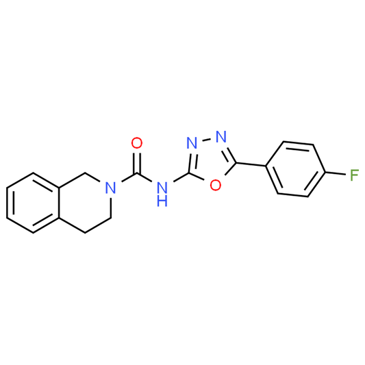 N-(5-(4-Fluorophenyl)-1,3,4-oxadiazol-2-yl)-3,4-dihydroisoquinoline-2(1H)-carboxamide