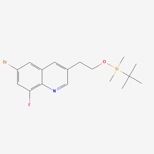 6-Bromo-3-(2-((tert-butyldimethylsilyl)oxy)ethyl)-8-fluoroquinoline