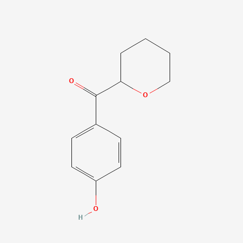 (4-Hydroxyphenyl)(tetrahydro-2H-pyran-2-yl)methanone