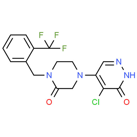 4-Chloro-5-(3-oxo-4-(2-(trifluoromethyl)benzyl)piperazin-1-yl)pyridazin-3(2H)-one