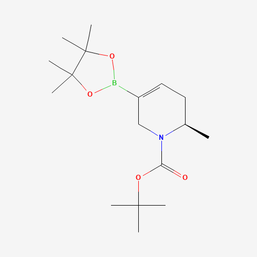tert-butyl (2R)-2-methyl-5-(4,4,5,5-tetramethyl-1,3,2-dioxaborolan-2-yl)-3,6-dihydro-2H-pyridine-1-carboxylate