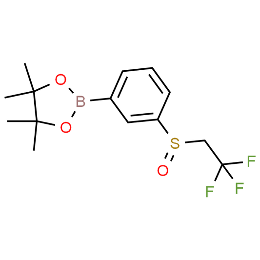 4,4,5,5-Tetramethyl-2-(3-((2,2,2-trifluoroethyl)sulfinyl)phenyl)-1,3,2-dioxaborolane