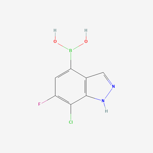 (7-chloro-6-fluoro-1H-indazol-4-yl)boronic acid