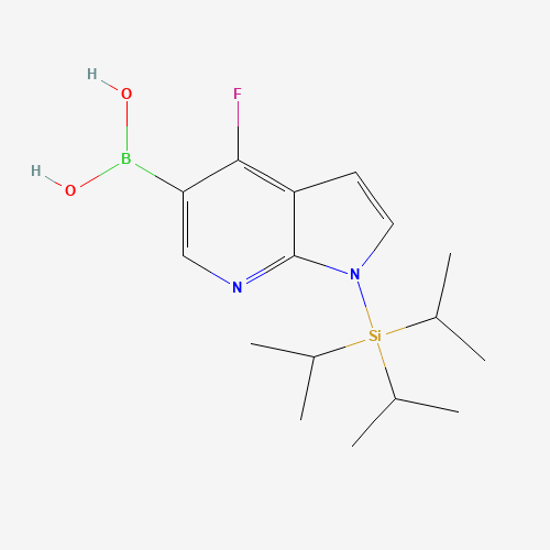 (4-Fluoro-1-(triisopropylsilyl)-1H-pyrrolo[2,3-b]pyridin-5-yl)boronic acid